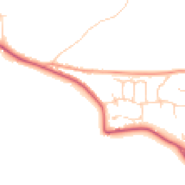 Daytime road noise heatmap for ME12 4HS