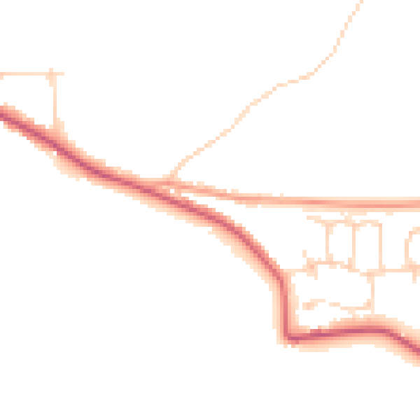 Daytime road noise heatmap for ME12 4HY