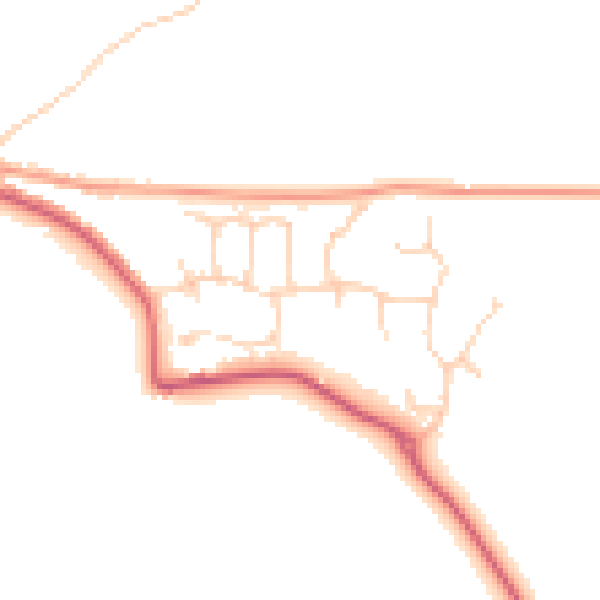 Daytime road noise heatmap for ME12 4JX