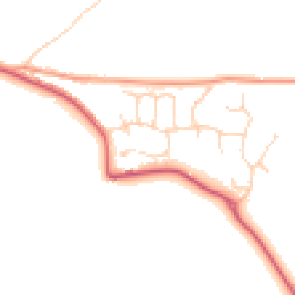 Daytime road noise heatmap for ME12 4JY