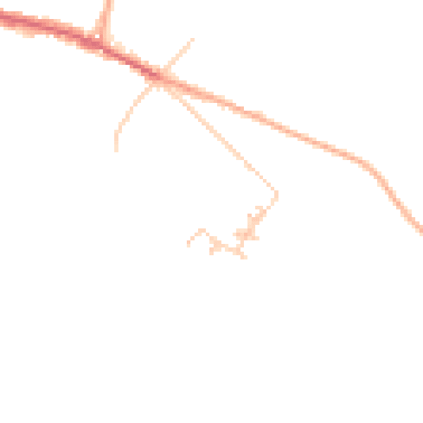 Daytime road noise heatmap for ME12 4QU