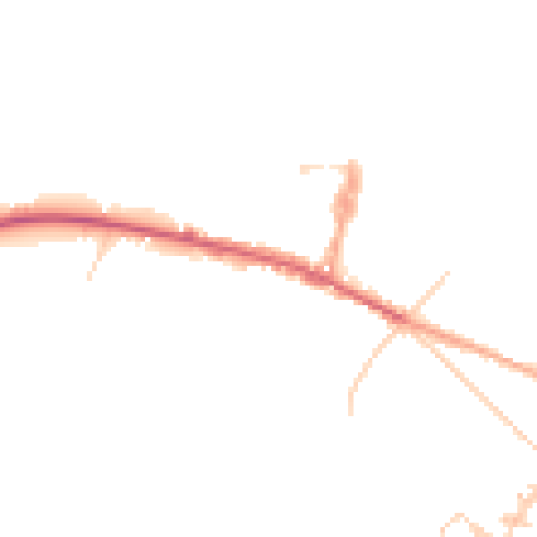 Daytime road noise heatmap for ME12 4RE