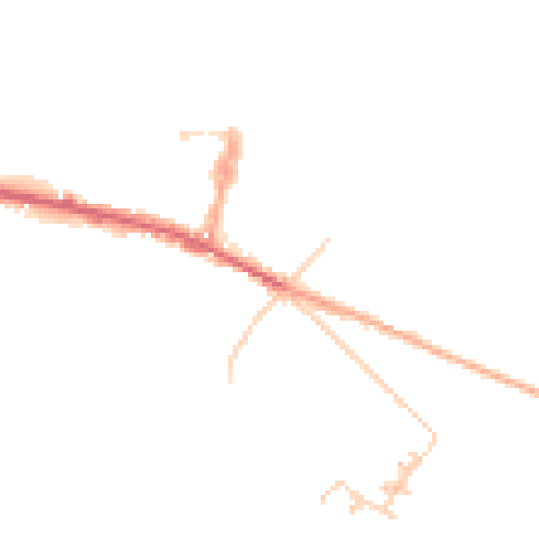 Daytime road noise heatmap for ME12 4RQ