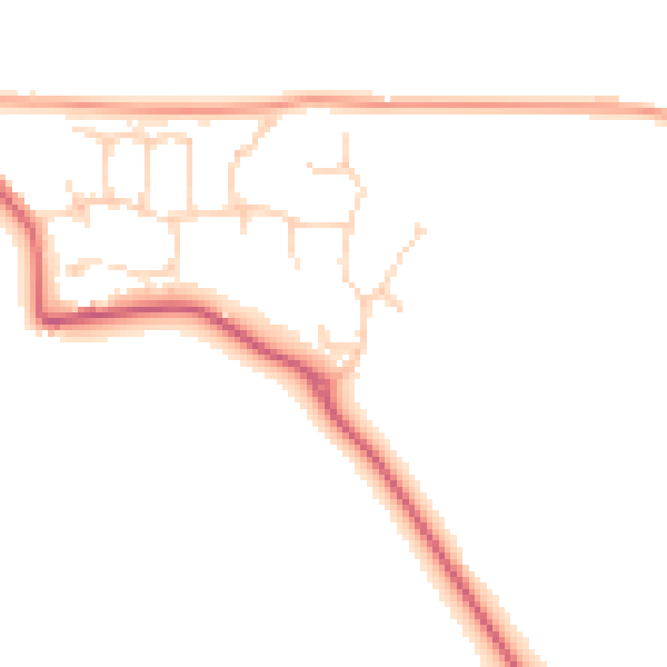 Daytime road noise heatmap for ME12 4ST