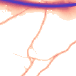 Daytime road noise heatmap for ME13 0EN