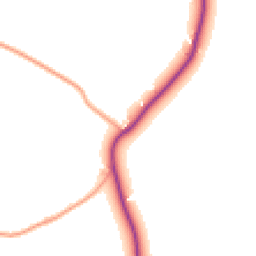 Daytime road noise heatmap for ME13 0NW