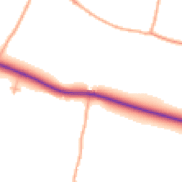 Daytime road noise heatmap for ME13 0SY