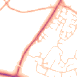 Daytime road noise heatmap for ME13 7GL