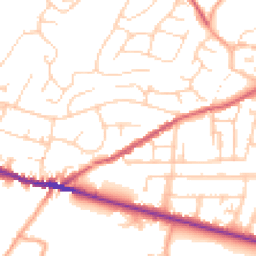 Daytime road noise heatmap for ME13 7PS