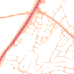 Daytime road noise heatmap for ME13 7SN