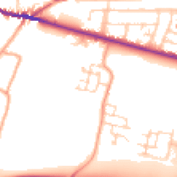 Daytime road noise heatmap for ME13 8GL