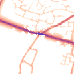 Daytime road noise heatmap for ME13 8TS