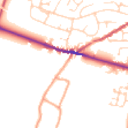 Daytime road noise heatmap for ME13 8TT