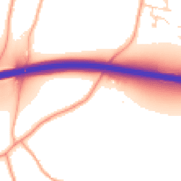 Daytime road noise heatmap for ME13 8XY