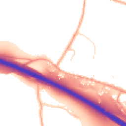 Daytime road noise heatmap for ME13 9AH