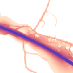 Daytime road noise heatmap for ME13 9BJ