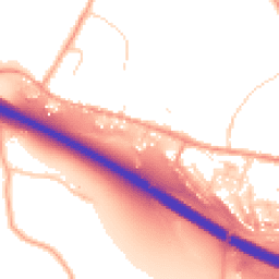 Daytime road noise heatmap for ME13 9BQ