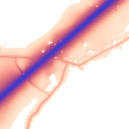 Daytime road noise heatmap for ME13 9EN