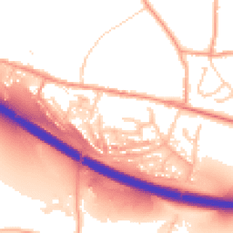 Daytime road noise heatmap for ME13 9FJ