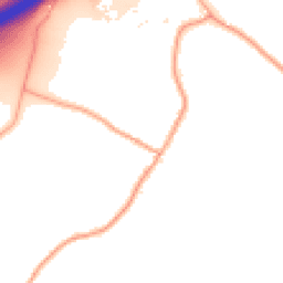 Daytime road noise heatmap for ME13 9HN