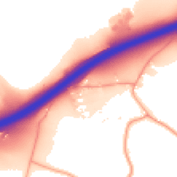 Daytime road noise heatmap for ME13 9JL