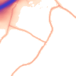 Daytime road noise heatmap for ME13 9JN