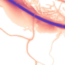 Daytime road noise heatmap for ME13 9NT
