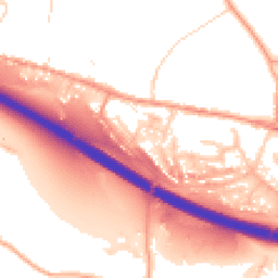 Daytime road noise heatmap for ME13 9TB