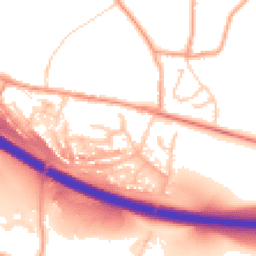 Daytime road noise heatmap for ME13 9TF