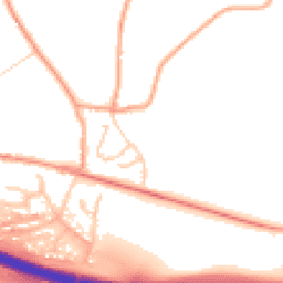 Daytime road noise heatmap for ME13 9TN