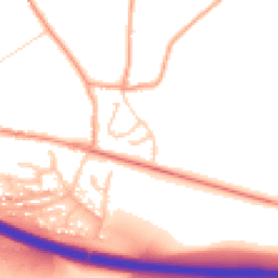 Daytime road noise heatmap for ME13 9TW