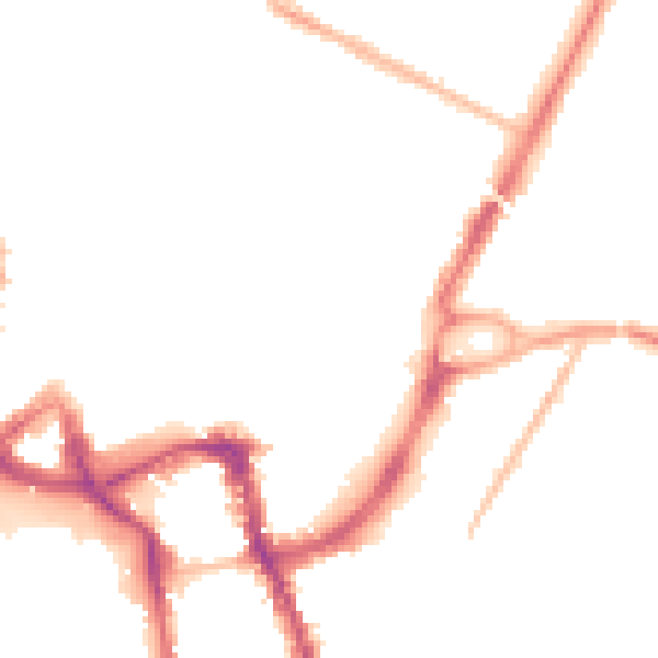 Night-time road noise heatmap for ME14 1BG