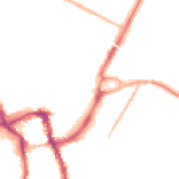 Night-time road noise heatmap for ME14 1BQ