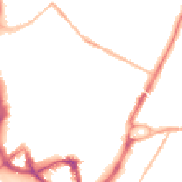 Night-time road noise heatmap for ME14 1EH