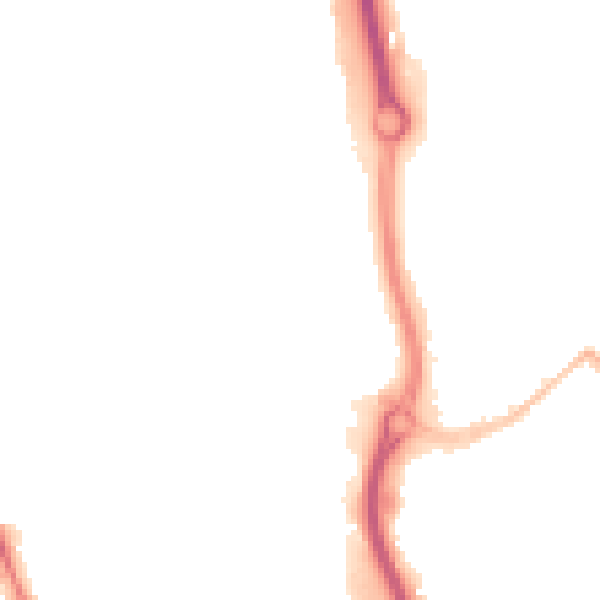 Night-time road noise heatmap for ME14 1GN