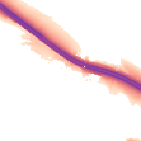 Night-time road noise heatmap for ME14 2DR