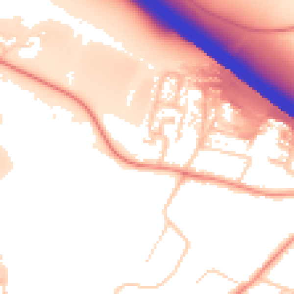 Daytime road noise heatmap for ME14 2EJ