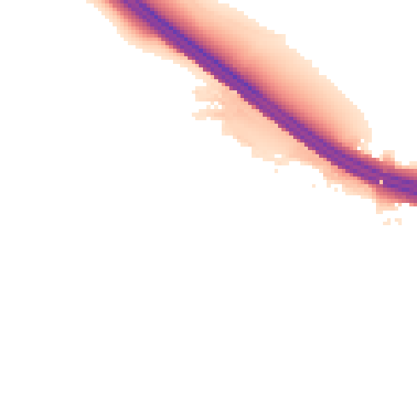 Night-time road noise heatmap for ME14 2JL