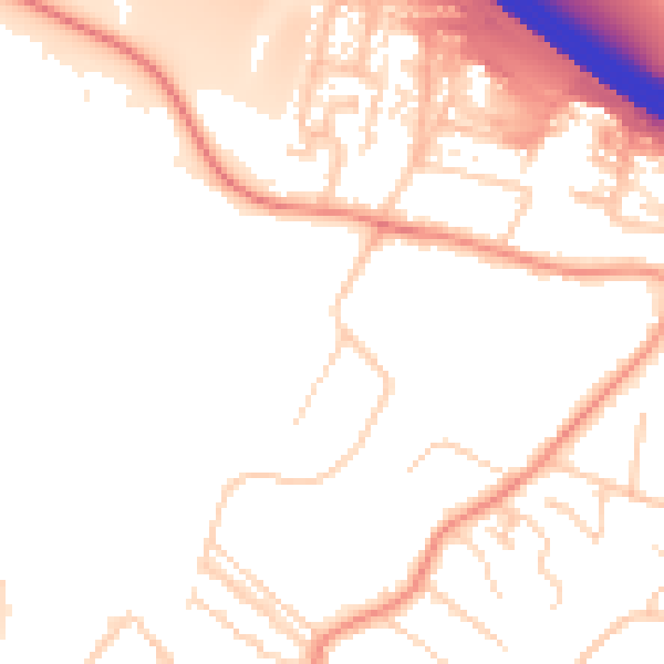 Daytime road noise heatmap for ME14 2JP