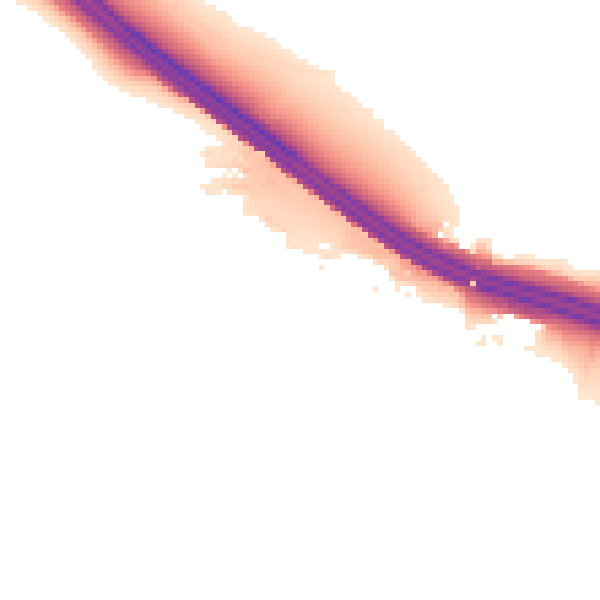 Night-time road noise heatmap for ME14 2JQ