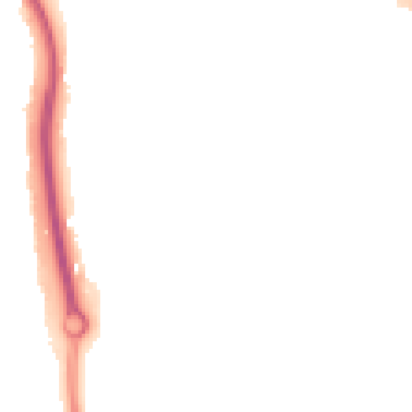 Night-time road noise heatmap for ME14 2NT