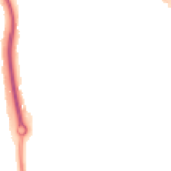 Night-time road noise heatmap for ME14 2NU