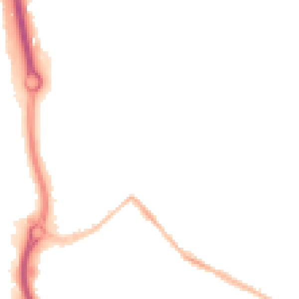 Night-time road noise heatmap for ME14 2SL