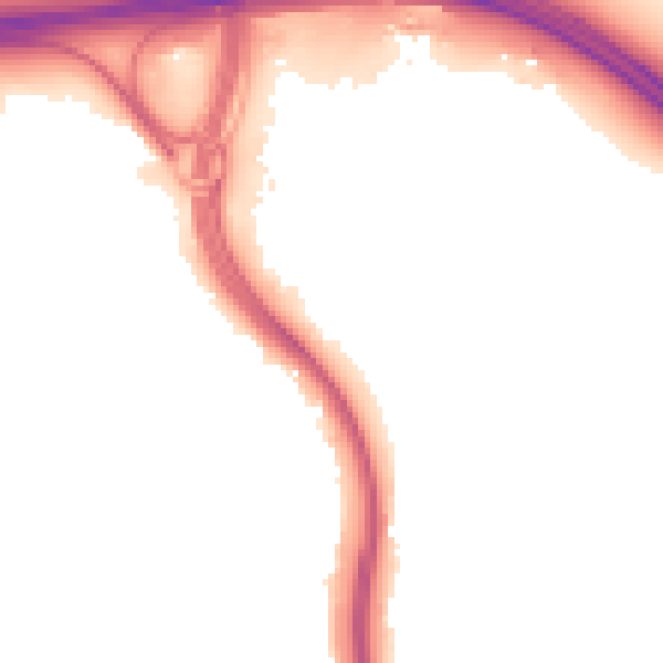 Night-time road noise heatmap for ME14 3AD