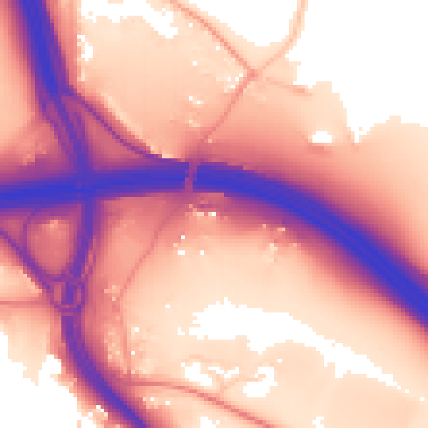 Daytime road noise heatmap for ME14 3BY