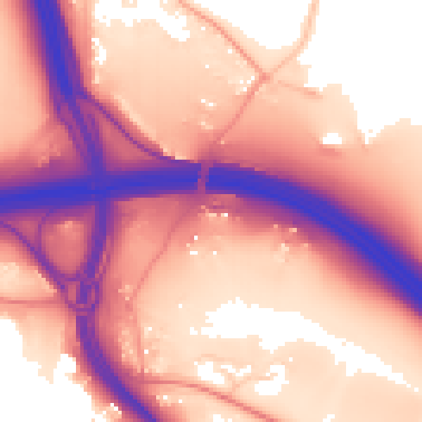 Daytime road noise heatmap for ME14 3DB