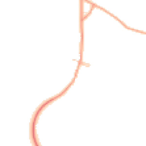 Daytime road noise heatmap for ME14 3DR