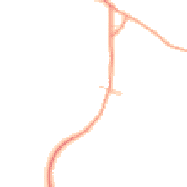 Daytime road noise heatmap for ME14 3DS
