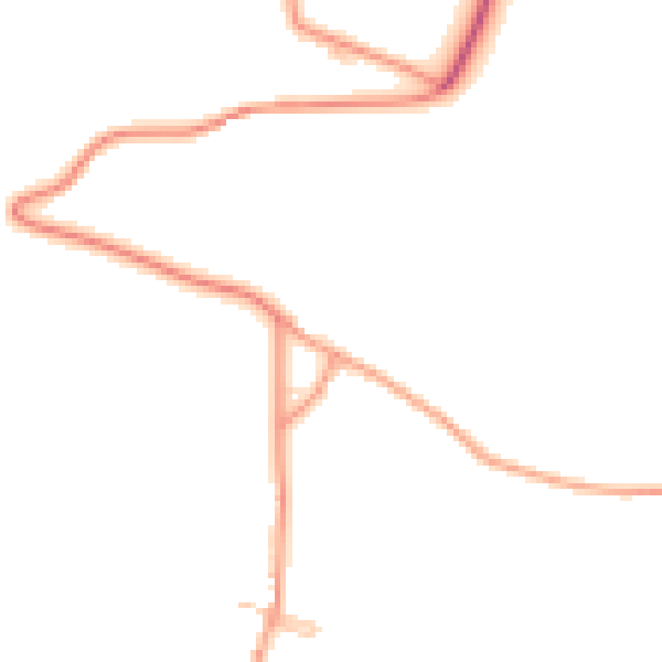 Daytime road noise heatmap for ME14 3EB