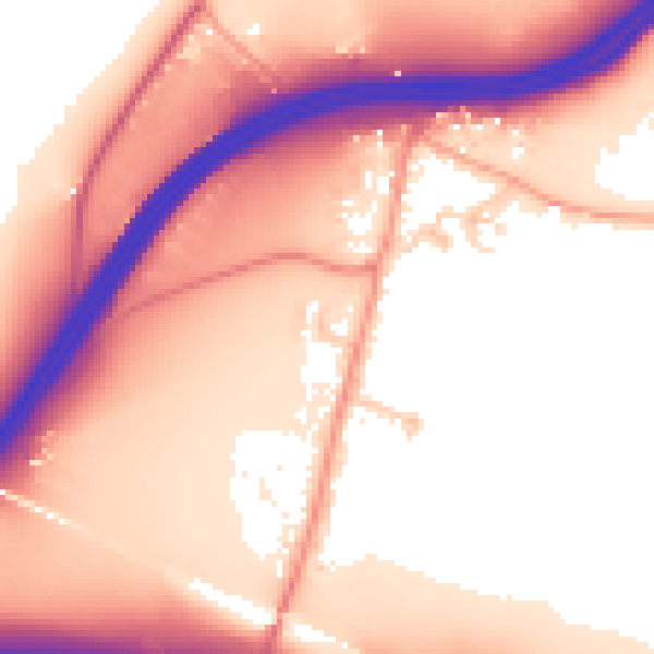Daytime road noise heatmap for ME14 3JS
